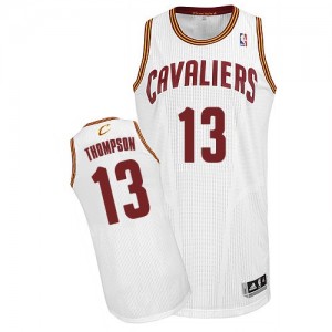 Maillot Adidas Blanc Home Authentic Cleveland Cavaliers - Tristan Thompson #13 - Homme