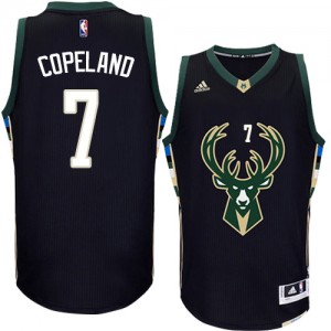 Milwaukee Bucks Chris Copeland #7 Alternate Authentic Maillot d'équipe de NBA - Noir pour Homme
