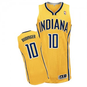 Maillot Authentic Indiana Pacers NBA Alternate Or - #10 Chase Budinger - Homme