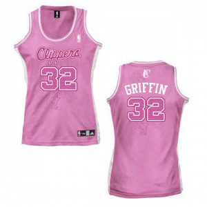 Los Angeles Clippers #32 Adidas Fashion Rose Swingman Maillot d'équipe de NBA Soldes discount - Blake Griffin pour Femme