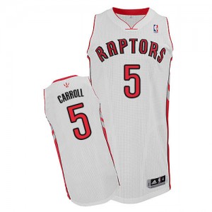 Maillot NBA Authentic DeMarre Carroll #5 Toronto Raptors Home Blanc - Homme