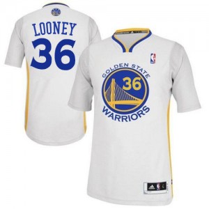 Golden State Warriors Kevon Looney #36 Alternate Authentic Maillot d'équipe de NBA - Blanc pour Homme