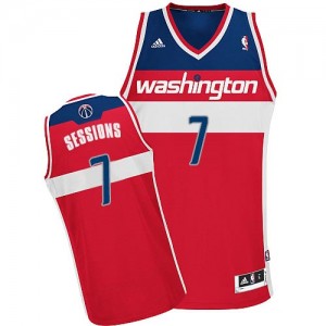 Washington Wizards #7 Adidas Road Rouge Swingman Maillot d'équipe de NBA Promotions - Ramon Sessions pour Homme