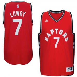 Maillot NBA Toronto Raptors #7 Kyle Lowry Rouge Adidas Swingman climacool - Homme