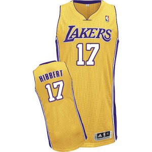 Maillot Adidas Or Home Authentic Los Angeles Lakers - Roy Hibbert #17 - Homme