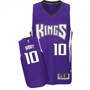 Maillot NBA Authentic Mike Bibby #10 Sacramento Kings Road Violet - Homme