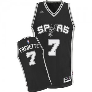 Maillot NBA San Antonio Spurs #7 Jimmer Fredette Noir Adidas Swingman Road - Homme