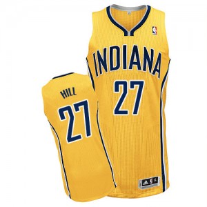 Maillot Authentic Indiana Pacers NBA Alternate Or - #27 Jordan Hill - Homme