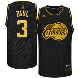Maillot NBA Noir Chris Paul #3 Los Angeles Clippers Precious Metals Fashion Swingman Homme Adidas