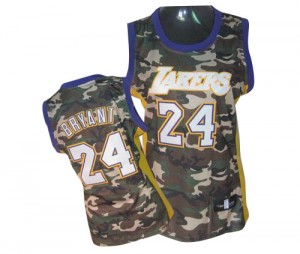 Los Angeles Lakers #24 Adidas Stealth Collection Camo Swingman Maillot d'équipe de NBA Promotions - Kobe Bryant pour Femme