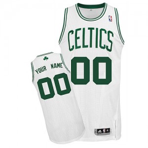 Maillot Boston Celtics NBA Home Blanc - Personnalisé Authentic - Homme