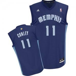 Maillot NBA Bleu marin Mike Conley #11 Memphis Grizzlies Road Swingman Homme Adidas