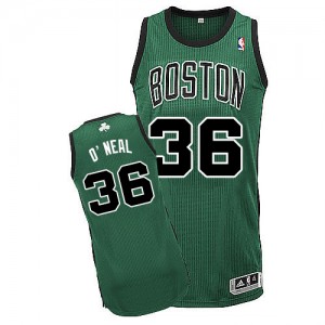 Boston Celtics #36 Adidas Alternate Vert (No. noir) Authentic Maillot d'équipe de NBA Magasin d'usine - Shaquille O'Neal pour Homme