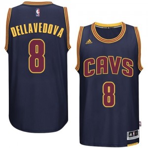 Maillot NBA Bleu marin Matthew Dellavedova #8 Cleveland Cavaliers Authentic Homme Adidas