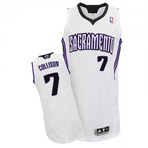 Maillot Authentic Sacramento Kings NBA Home Blanc - #7 Darren Collison - Homme