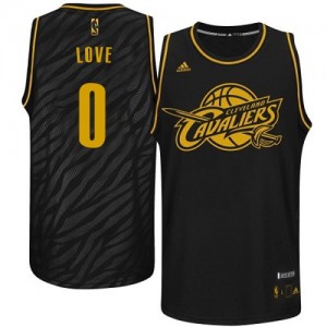 Maillot NBA Noir Kevin Love #0 Cleveland Cavaliers Precious Metals Fashion Authentic Homme Adidas