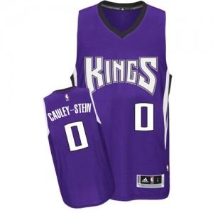 Maillot NBA Violet Willie Cauley-Stein #0 Sacramento Kings Road Authentic Homme Adidas