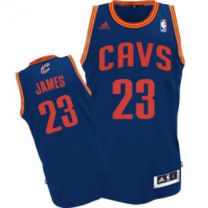 Maillot NBA Bleu clair LeBron James #23 Cleveland Cavaliers Revolution 30 Authentic Homme Adidas