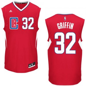 Maillot NBA Rouge Blake Griffin #32 Los Angeles Clippers Road Authentic Enfants Adidas