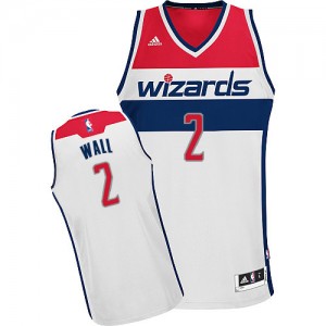 Washington Wizards John Wall #2 Home Swingman Maillot d'équipe de NBA - Blanc pour Homme