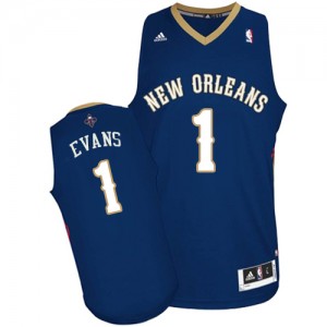 Maillot Adidas Bleu marin Road Swingman New Orleans Pelicans - Tyreke Evans #1 - Homme