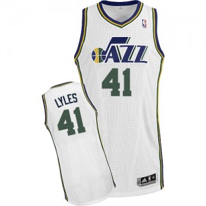 Utah Jazz Trey Lyles #41 Home Authentic Maillot d'équipe de NBA - Blanc pour Homme