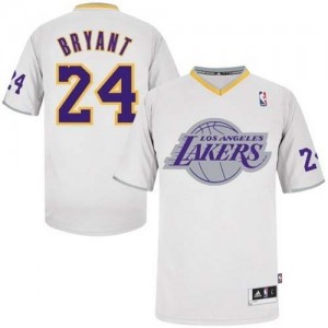 Maillot Authentic Los Angeles Lakers NBA 2013 Christmas Day Blanc - #24 Kobe Bryant - Homme